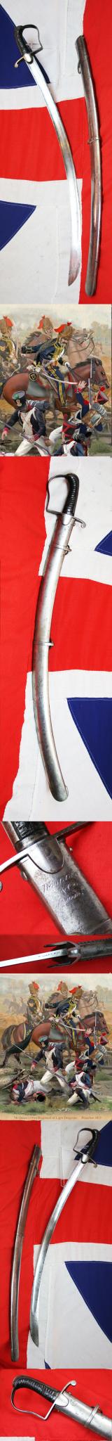 A Very Good Peninsular War and Battle of Waterloo Use British Napoleonic Regulation, Ordnance, Front Line Rank Issue, 1796 Light Dragoon Trooper's Sabre by Wooley & Co. An Ordnance Supply Contractor from the 18th and early 19th Century