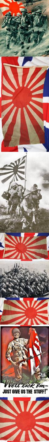 A Very Good Original 1930's Japanese WW2 Rising Sun Battle Flag Kyokujitsu-ki. Excellent Size For Display Purposes For Collectors of The Pacific Theatre War From 1936 -1945