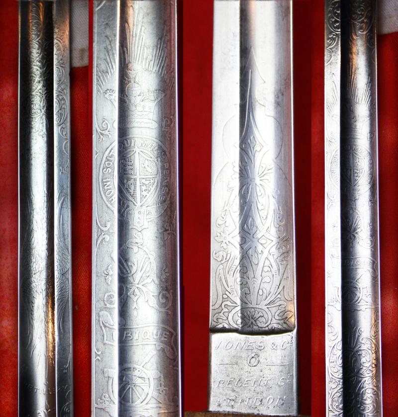An Excellent, Victorian, Zulu War Service Royal Artillery Officers Combat Weight Sword Commissioned From Jones & Company, 6 Regent Street London of 1875