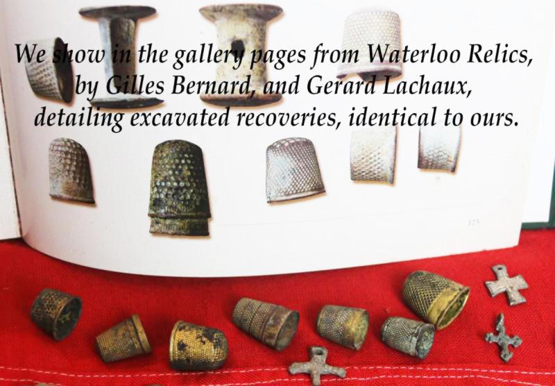 A Superb Battle of Waterloo Artifact Recovered From The Battle Site, A Soldier's Small Silver Metal Crucifix, Lost On The Field of Battle At Waterloo & Recovered at La Haye Sainte.