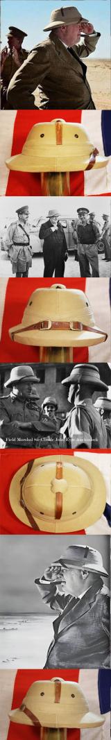 A Superb Officer's 'Bombay Bowler' Sun Hat, The Favourite Pith Helmet Sun Hat Type of Sir Winston Churchill, Made by the Bombay Hatworks In Bangalore. In Excellent Condition