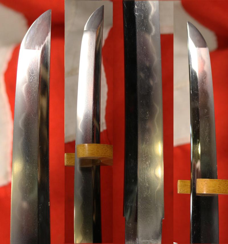 A Beautiful Koto Wakazashi, In Superb Fully Original Edo Koshirae Including Goto Fittings in Gold & Shakudō (赤銅) Dragon Fuchigashira & Beautiful Tsuba Signed Omura Kanenori.