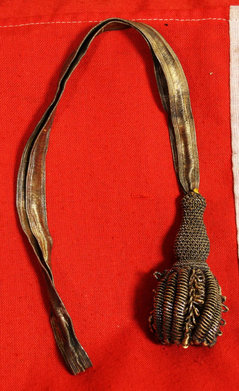 A Superb and Rare King George IIIrd, Napoleonic Wars Era Sword Knot Used in the Peninsular War and Waterloo Period by British Generals & Staff Officers. A Finest Quality All Gold Bullion Sword Knot