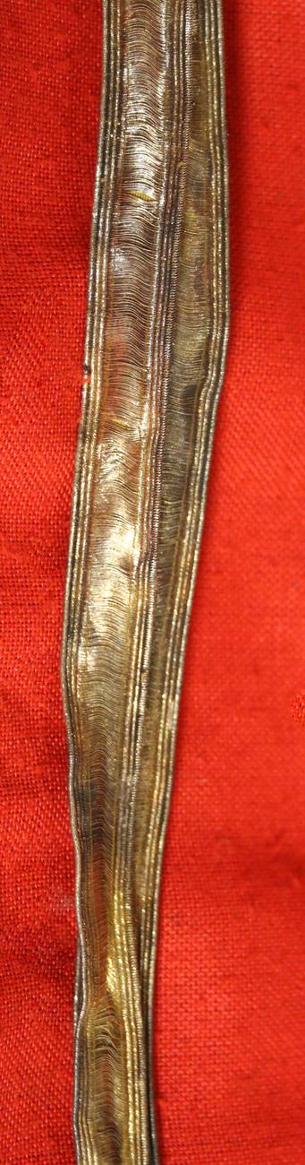 A Superb and Rare King George IIIrd, Napoleonic Wars Era Sword Knot Used in the Peninsular War and Waterloo Period by British Generals & Staff Officers. A Finest Quality All Gold Bullion Sword Knot